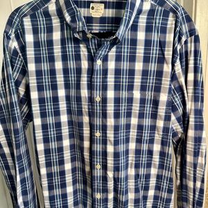 Men's J Crew Blue Plaid Shirt